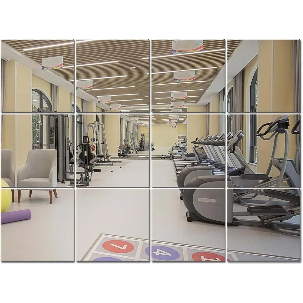 Frameless Square Gym Mirror Tiles
