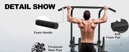 Power Tower Dip Station Pull-Up Bar