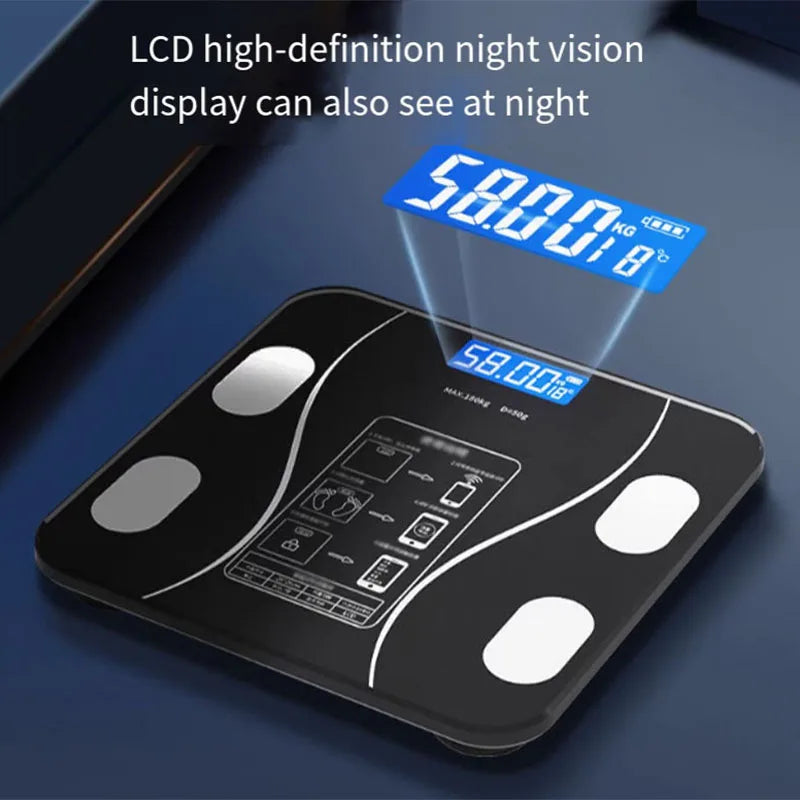 Smart Body-Fat Analysing Bathroom Scale