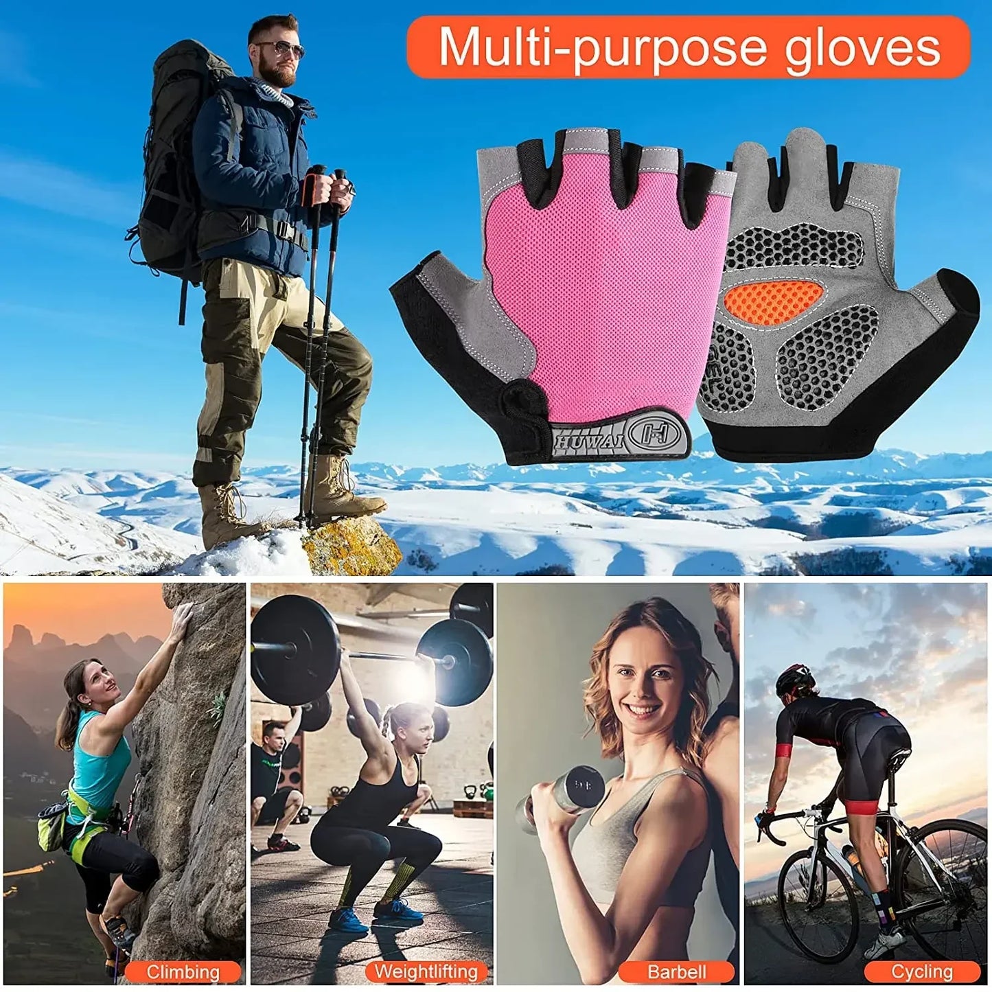 Fingerless Gym Gloves