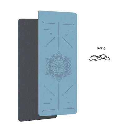 TPE Yoga &amp; Fitness Mat with Alignment Guide Lines
