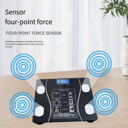 Smart Body-Fat Analysing Bathroom Scale