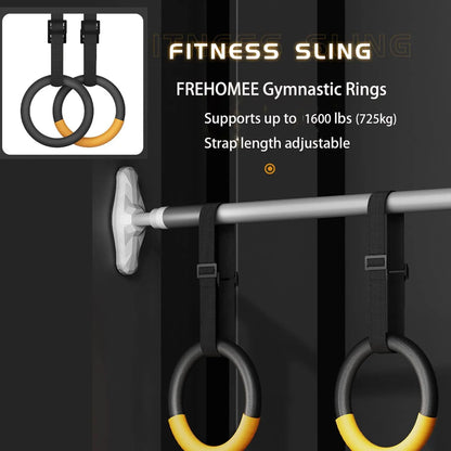 Gymnastic Rings with 1.2 m Adjustable Straps