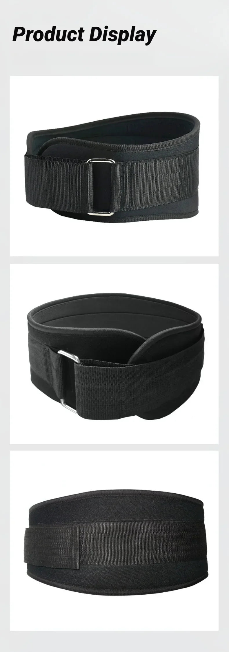 Weight Lifting Belt with Metal Buckle