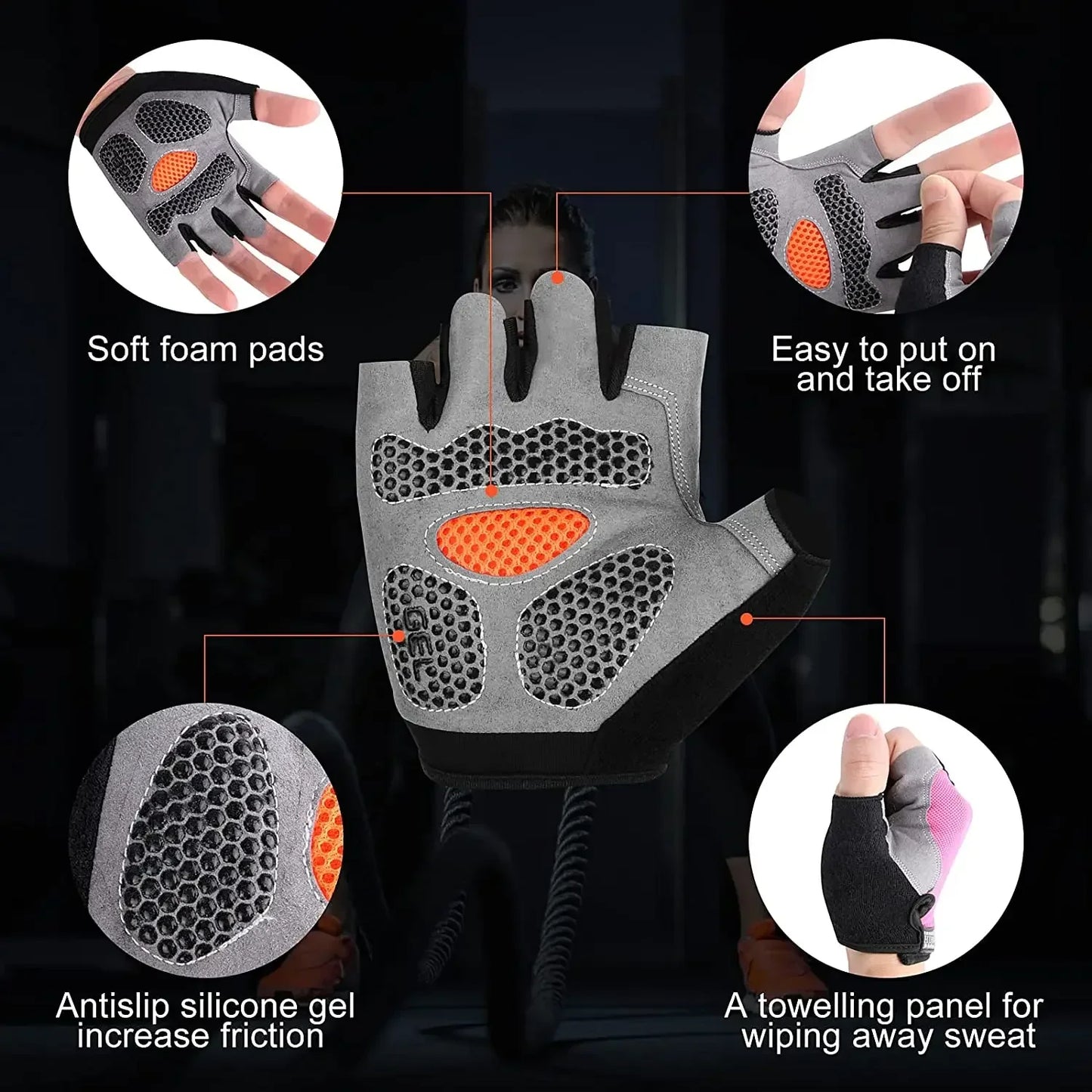 Fingerless Gym Gloves