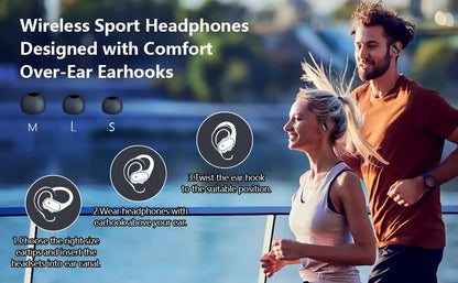 Bluetooth 5.3 True Wireless Earphones with Earhooks
