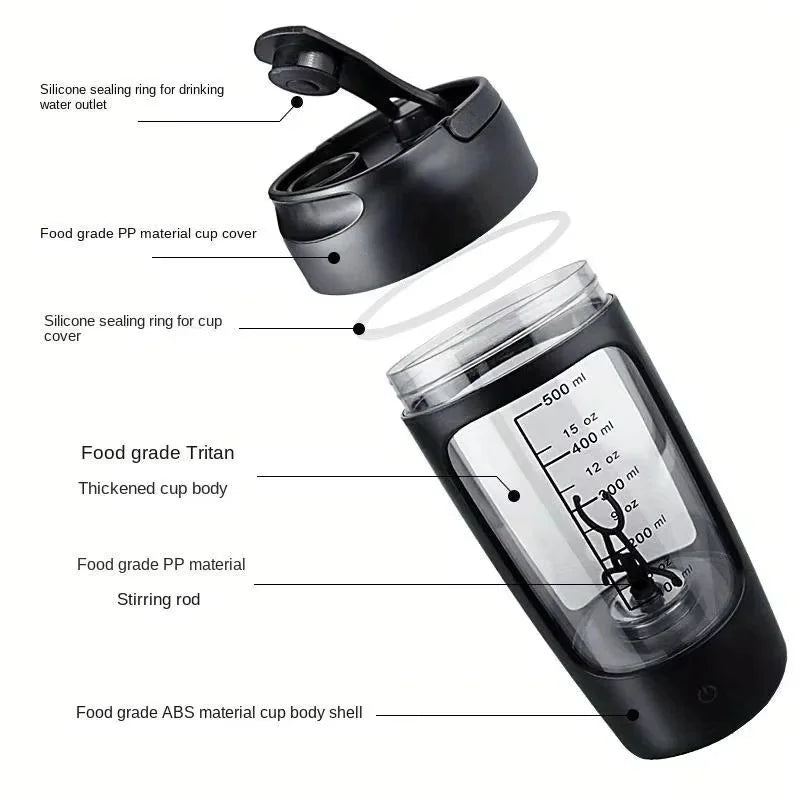 650 ml Multifunctional Rechargeable Shaker Cup